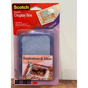 Scotch 3M Keepsake Display Box Acid-Free 2 Pack Self-Adhesive 018R Scrapbook